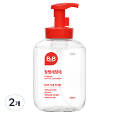 비앤비 젖병세정제 거품형 리뉴얼, 550ml, 2개