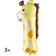 이사벨홈 초대형 동물 숫자풍선, 1 기린, 3개
