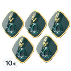 초강력 멀티 후크 걸이 홀더, 10개, 그린