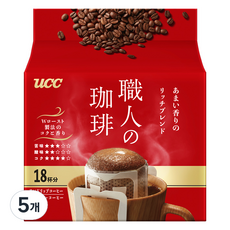 유씨씨 쇼쿠닝 드립 리치 블랜드, 7g, 18개입, 5개