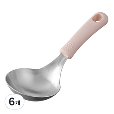 코멧 키친 304 스테인레스 미니 국자, 핑크, 6개