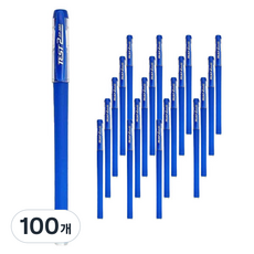 피어니스트 사무용품 젤펜 0.5mm, 03 블루, 100개