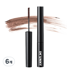 아임유니 리얼 핏 스키니 마스카라 3.5g, 브라운, 6개