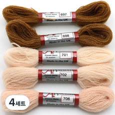 조이십자수 애플톤 울사 5종 세트, 4세트, 697, 698, 701, 702, 706