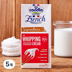 칸디아 휘핑크림, 5개, 1L