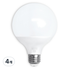 두영 LED 볼전구 숏타입 12W, 주광색, 4개