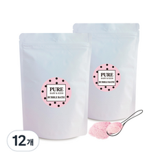 아르비앙 퓨어 버블바스 입욕파우더 리필 보들보들 스윗로즈, 320g, 12개