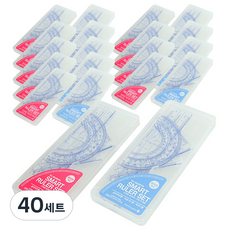 morning glory 智慧三角尺量角器組合, 40套, 隨機出貨