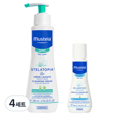 무스텔라 스텔라토피아 클렌징 크림 200ml + 젠틀 클렌징 젤 50ml 세트, 4세트