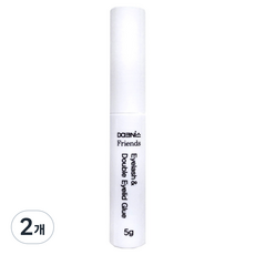 다크니스 프렌즈 속눈썹 접착제 쌍꺼풀액, 2개, 흰색