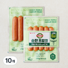 롯데웰푸드 순한 프랑크 소시지, 210g, 10개