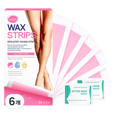 Wobb 自助除毛貼片 所有部位適用 24片, 97g, 6個