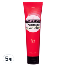 에뛰드 투톤 트리트먼트 헤어 컬러, 2호 스파이시 레드, 5개