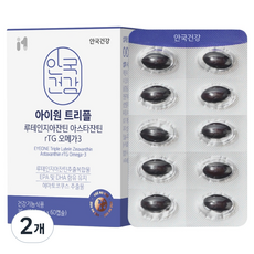 아이원 트리플 루테인지아잔틴 아스타잔틴 rTG 오메가3 36g, 2개, 60정
