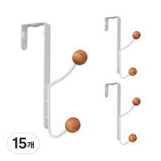 모노블 도어훅 문걸이 행거 2구, 혼합색상, 15개