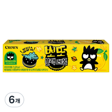 크라운 뽀또 블랙레몬, 72g, 6개
