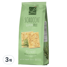 라우리에리마스터베이커스 스크로키 글루텐프리 로즈마리 크래커, 100g, 3개