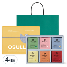 오설록 오 땡큐 티 선물세트, 4세트, 티박스 6종