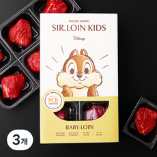 설로인 베이비로인 한우 안심 1등급 이유식용 (냉장), 180g, 3개