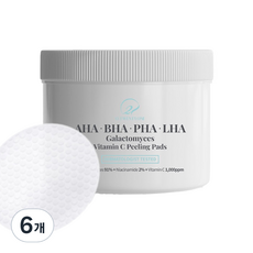 O2 Any One Abapa La Galactomyces維他命C去角質棉片 60片, 6個, 110ml