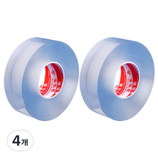 Cella矽膠超強力奈米雙面膠帶 1m, 4個, 透明