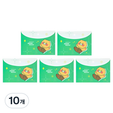 카카오프렌즈 비비드 똑딱이 봉투 파일 화일 케이스, 춘식이, 10개