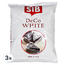 쿠킹스토리 데코화이트, 500g, 3개