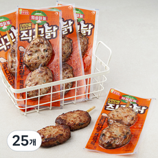 롯데햄 의성마늘 직꾸닭 리얼간장, 25개, 100g