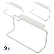Block Mart 廚房抹布架 多功能掛架, 白色, 9個