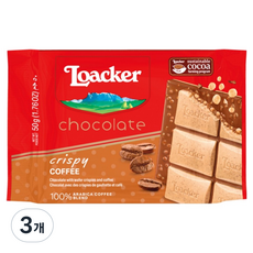 Loacker 萊佳哈斯 巧克力脆片咖啡, 3個, 50g