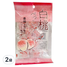 藤田 白桃風味糖 濃縮桃汁 豐潤口感, 65g, 2袋