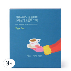 카페뮤제오 콜롬비아 드립백커피, 12g, 9개입, 3개