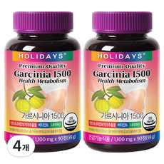 홀리데이즈 가르시니아 1500 99g, 4개, 90정