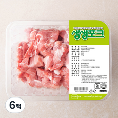 생생포크 한돈 앞다리 찌개 (냉장), 800g, 6팩