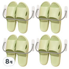 MONACO OLIVE 免鑽孔Pico拖鞋架, 8個, 灰色