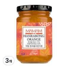 마맘 한라봉오렌지잼, 235g, 3개