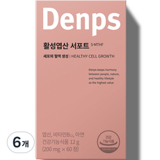 덴프스 활성엽산 서포트, 6개, 12g