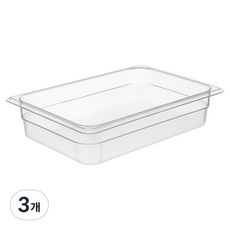 LIVINGMATE 韓國製 PC 營業用透明調理盆 1/2 2吋, 3個, 單品