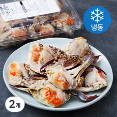 피시원 국내산 알배기 손질꽃게 (냉동), 500g, 2개