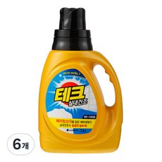 TECH 室內晾乾兩用洗衣精 主商品, 6個, 1.4L
