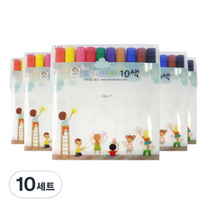 momsboard 迷你白板筆, 10 種顏色, 100個