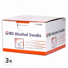 벡톤디킨슨 비디 알콜스왑, 100개입, 3개