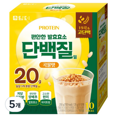 담터 편안한 발효효소 단백질밀 곡물맛, 250g, 5개