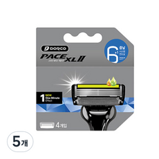 DORCO 多可樂客 6層刀片臉部XL 2刮鬍刀片補充裝, 4件, 5個