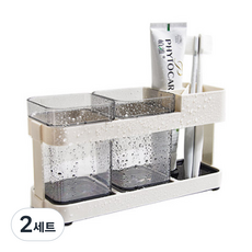 MONACO OLIVE 現代漱口杯, 混合色, 2套