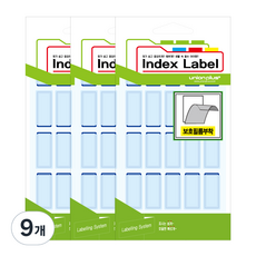 union plus 保護貼標籤紙 15*33mm UL-2411 13張, 藍色, 9個