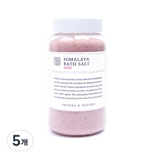 쌩스네이처 히말라야 바스솔트 로즈향, 1.2kg, 5개