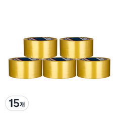 BUKWANG KOREA CHEMICALS 輕包裝封箱膠帶 48mm x 80m, 透明, 15個