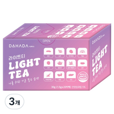 DAHADA 輕盈茶, 3盒, 20包, 1.5g