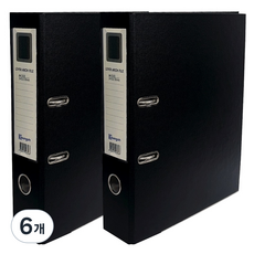 영오 2공 레버아치 LA 바인더 7cm, 흑색, 6개